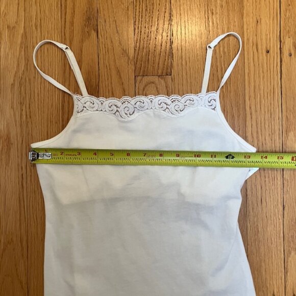 NWT Ascend by Jockey white camisole with lace size S - Picture 6 of 7